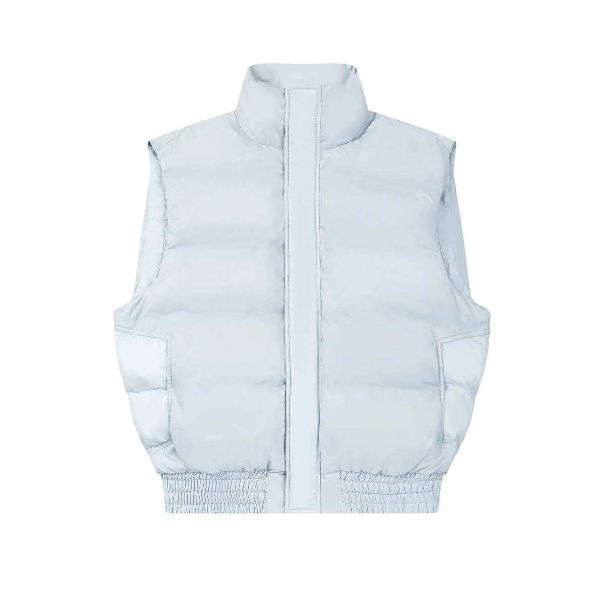 Pale Blue Down Vest — image 1