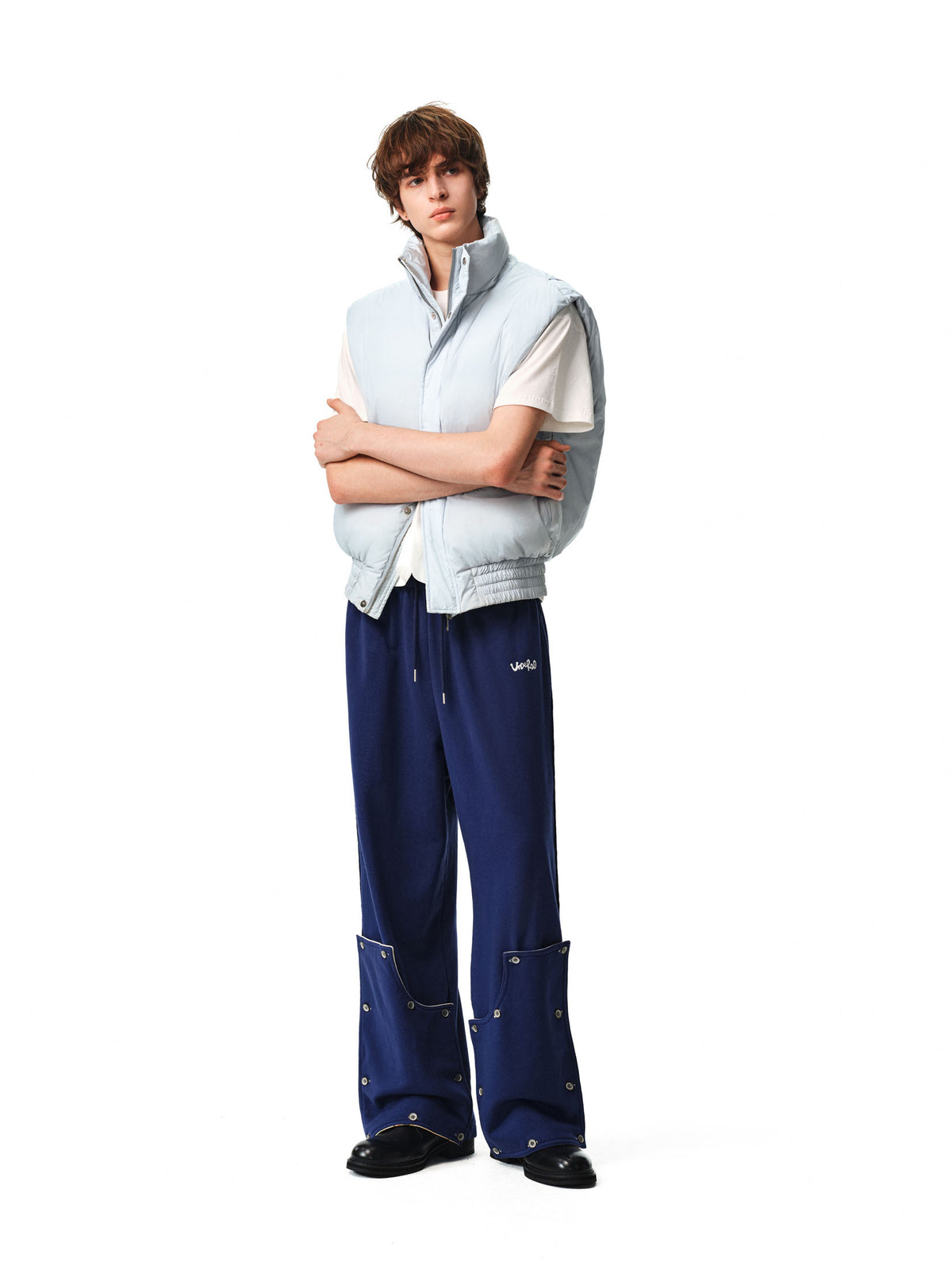 Pale Blue Down Vest — image 11