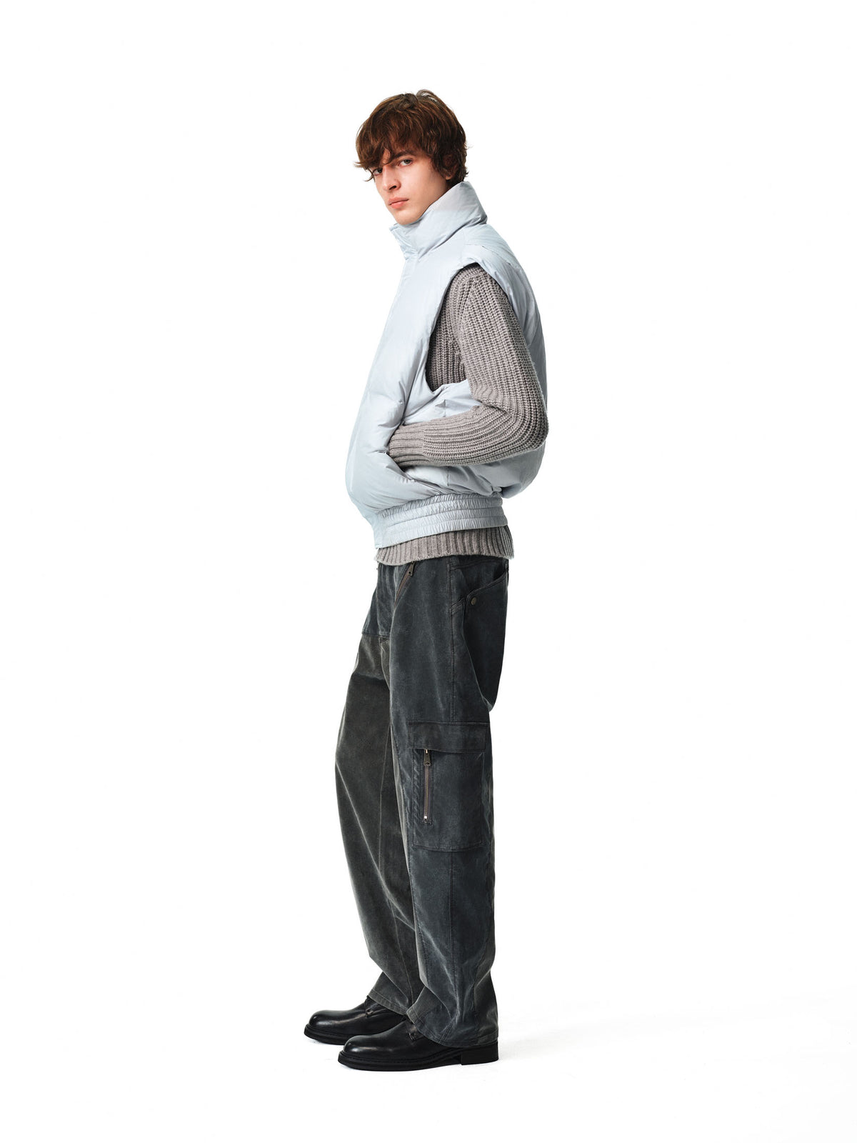 Pale Blue Down Vest — image 13