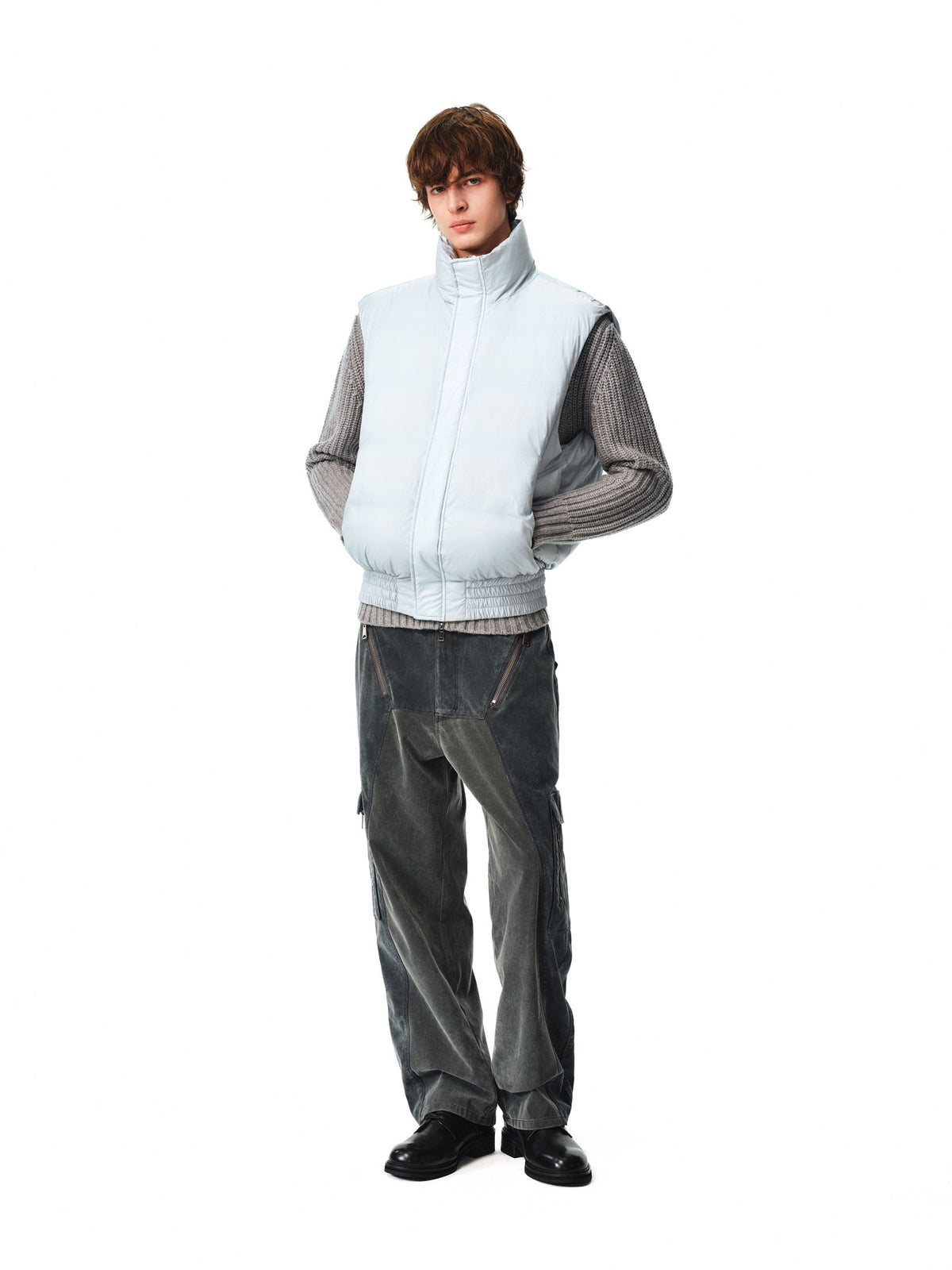 Pale Blue Down Vest — image 7