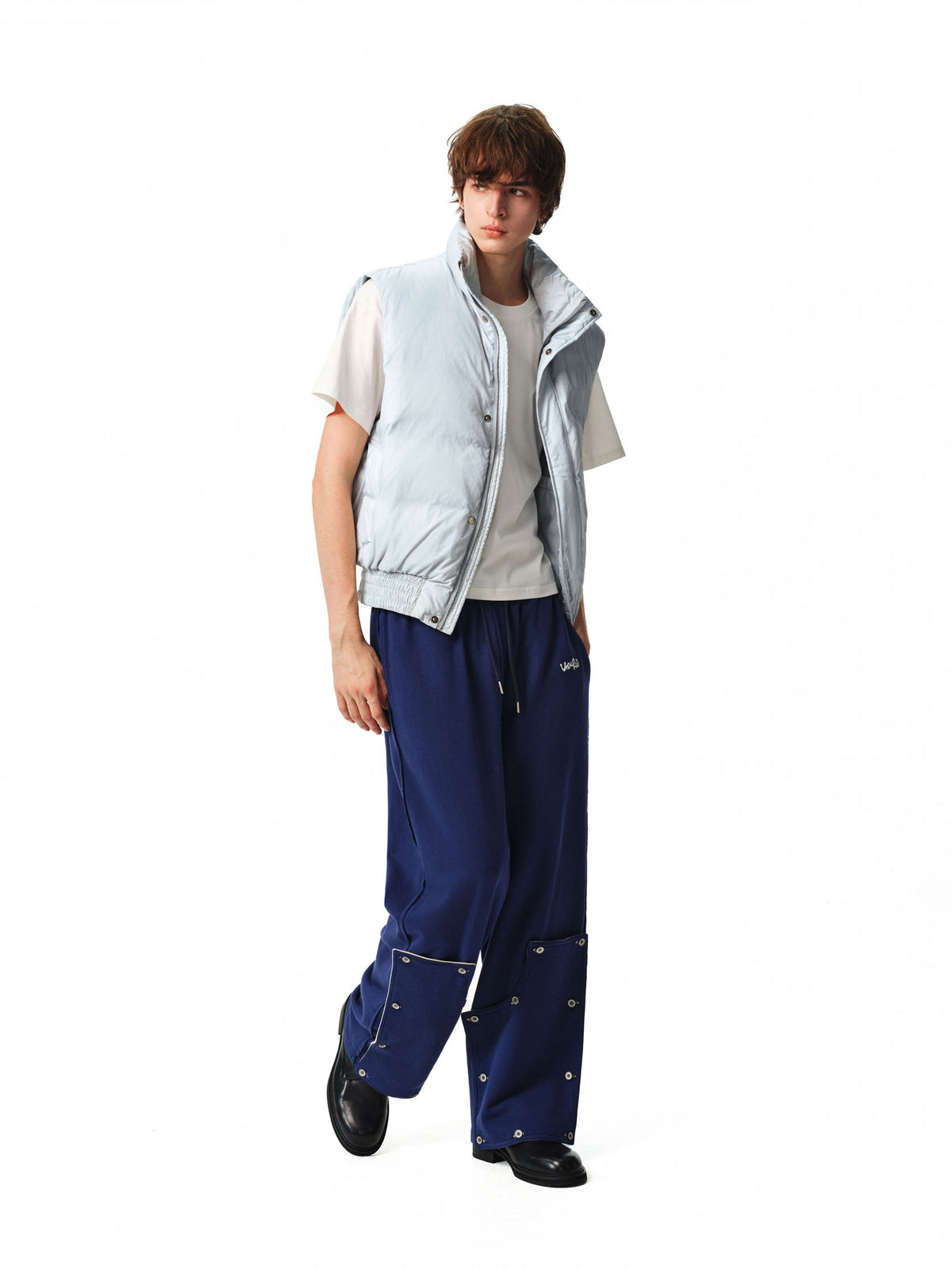 Pale Blue Down Vest — image 9