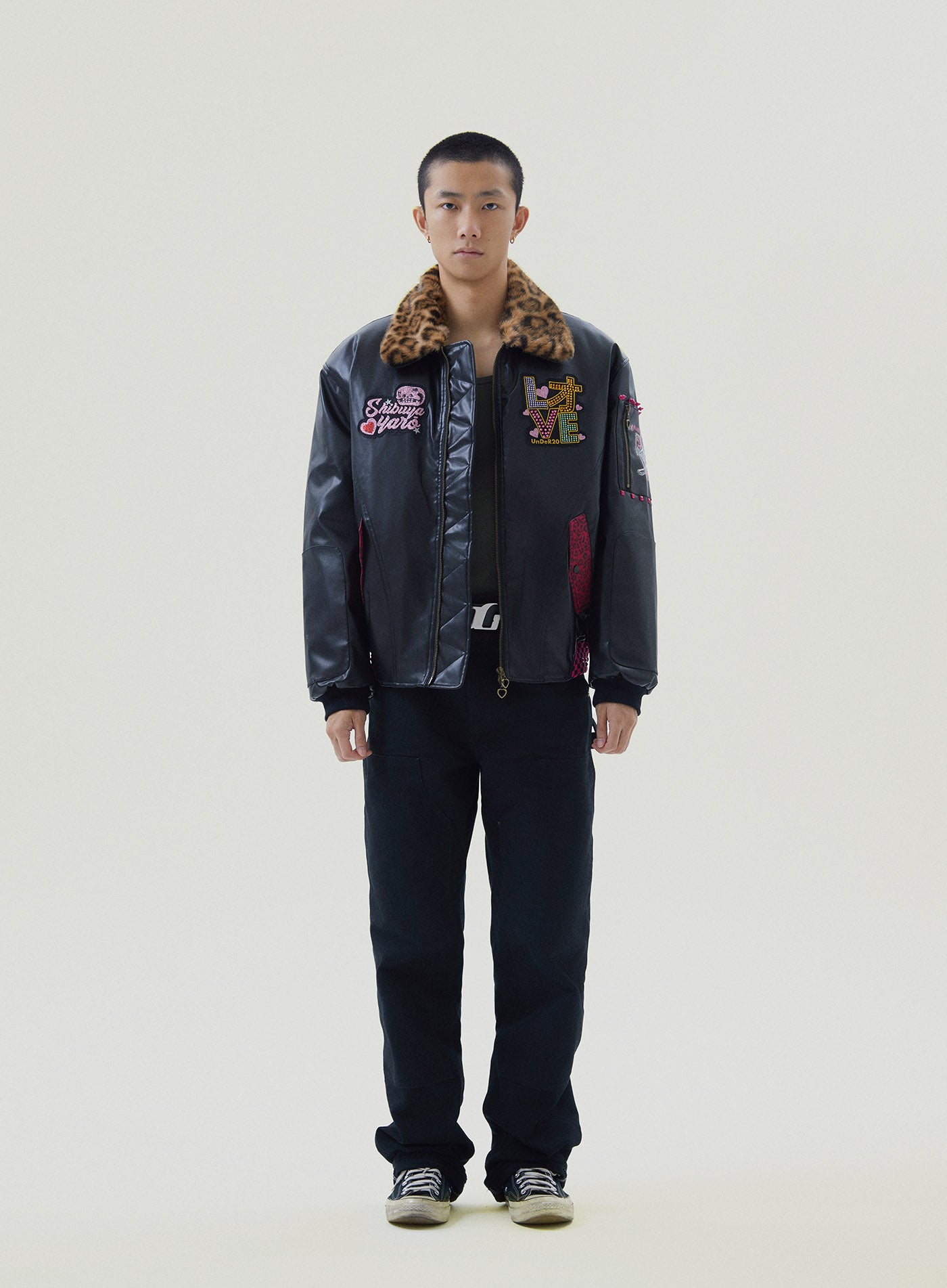 UnDeR20 Y2K “Shibuya Yaro” Leather Jacket – UnDeR20 Online Store
