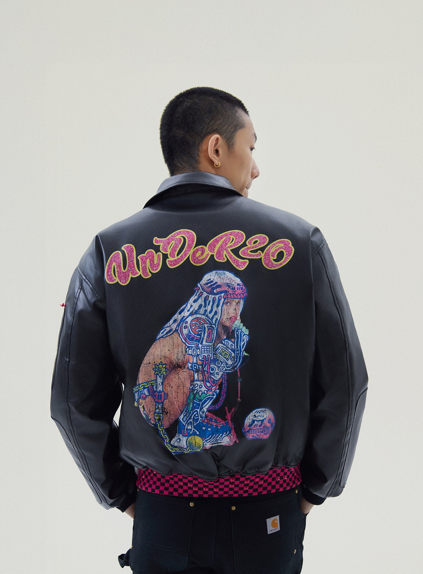 UnDeR20 Y2K “Shibuya Yaro” Leather Jacket – UnDeR20 Online Store