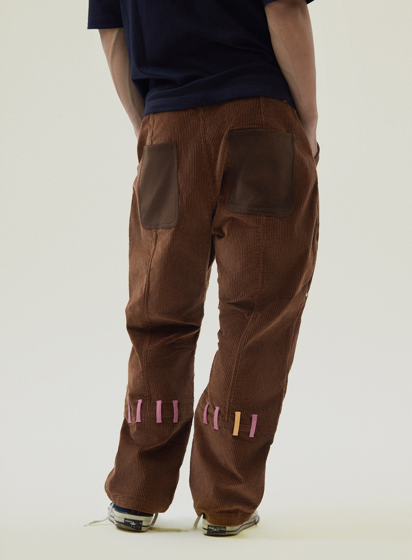 UnDeR20 “Pink Heart” Corduroy Work Pants – UnDeR20 Online Store