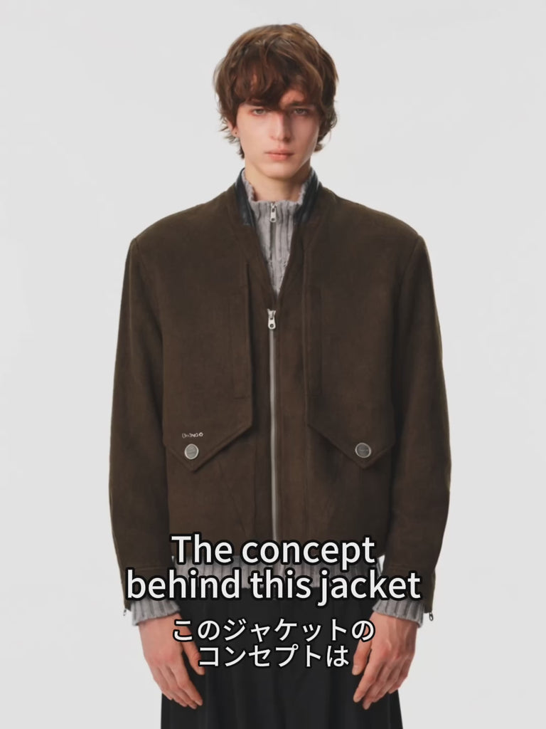 I Quit Envelope Wool Jacket — product video